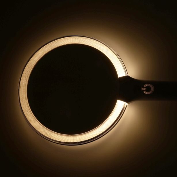 EXCELLENT HOUSEWARE Kosmetické zrcátko s LED osvětlením a organizérem 18 x 34,5 cm KO-170488360