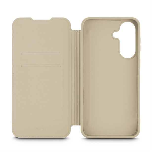 Hama Fantastic Feel, pouzdro-knížka pro Samsung Galaxy A37 5G, hebký povrch, béžové