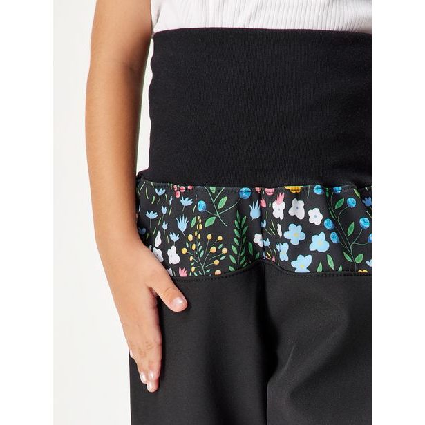 Unuo, Batolecí softshellové kalhoty s fleecem Basic, Černá, Zahrada