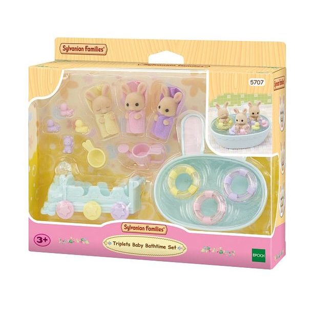 Sylvanian family Koupel trojčat králíčků
