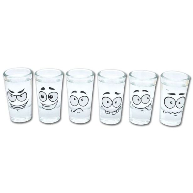 sklen. 25ml, 6ks, FUNNY panák