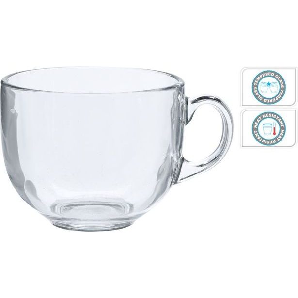 hrnek 460ml JUMBO, tvrz.sklo