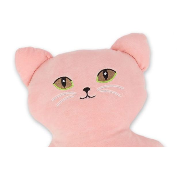 KOČKA VELKÉ OČI růžová 35 cm