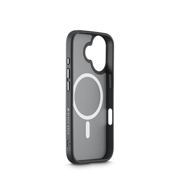 Black Rock Hybrid Case, kryt pro Apple iPhone 17, magnetický, matný, poloprůhledný černý