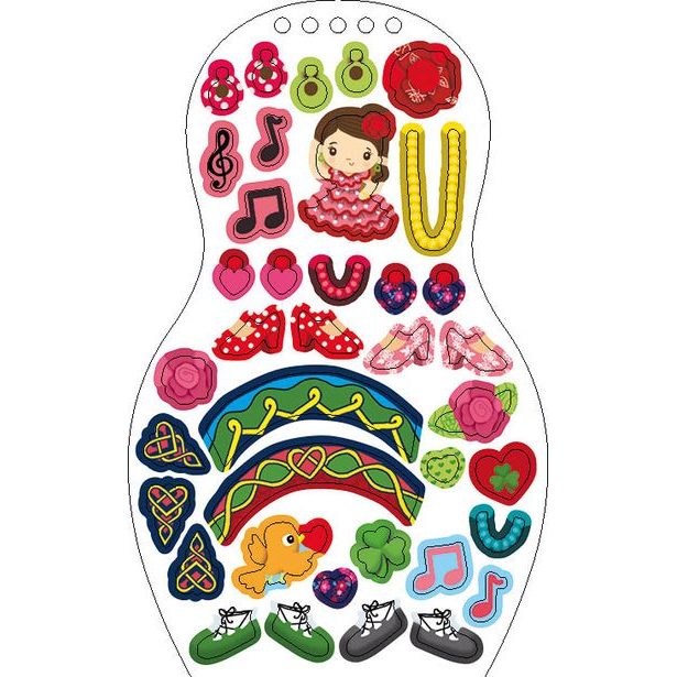 Oblékáme TANEČNICE z celého světa – Omalovánky Baagl