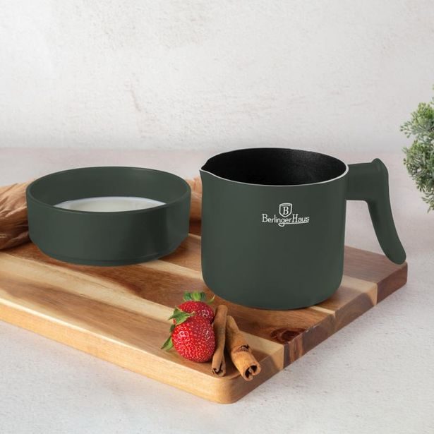 BERLINGERHAUS Mlékovar s titanovým povrchem 1,2 litru Matte Green Collection BH-8204