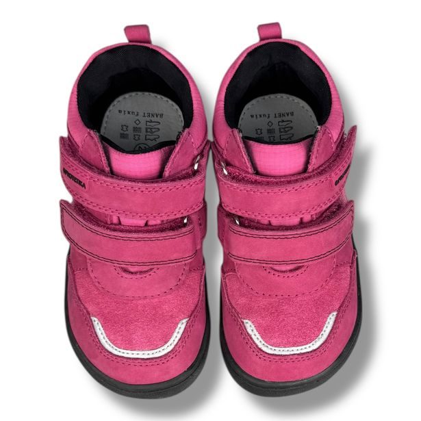 Dětská BAREFOOT celoroční obuv s membránou Protetika - Tmavě růžové