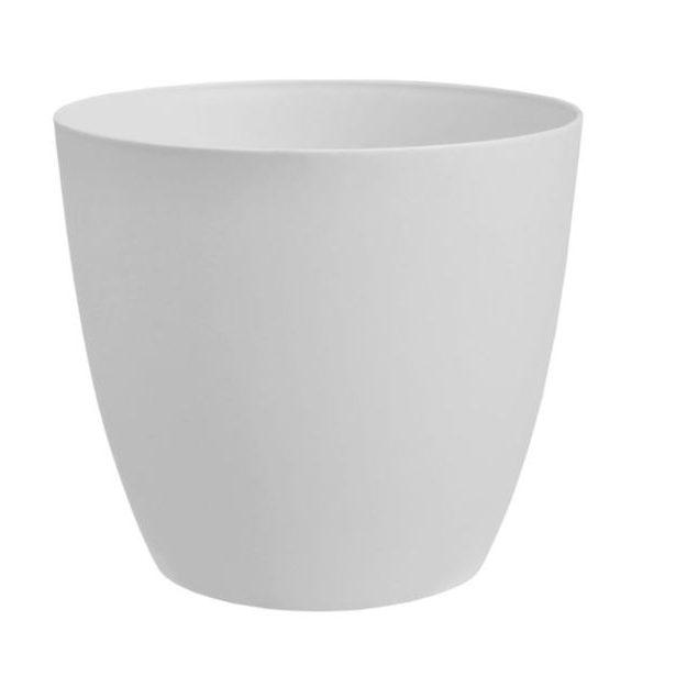 obal d21cm ELLA bílá, matná, plast