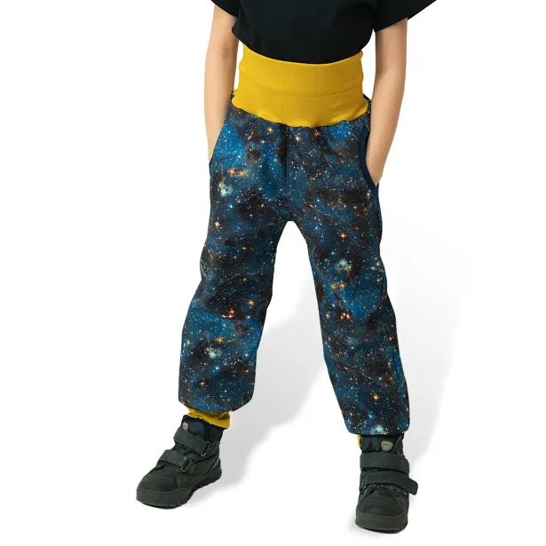 ESITO Rostoucí softshellové kalhoty Galaxie - modrá / 92