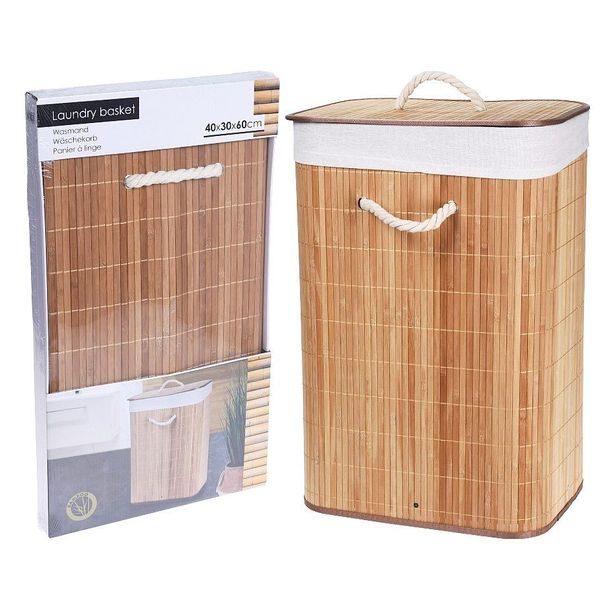 EXCELLENT HOUSEWARE Koš na prádlo bambus 72 l KO-HX9100500