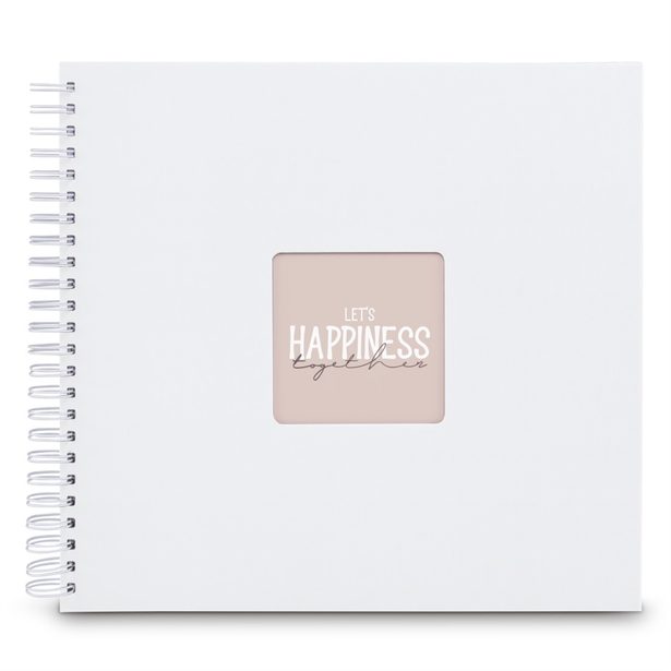 Hama album klasické spirálové FINE ART 36x32 cm, 50 stran, bílá, bílé listy