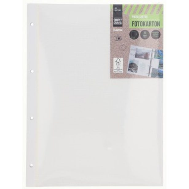 Hama fotokarton s pergamenem, 23,3 x 31 cm, děrovaný, 25 listů, bílý