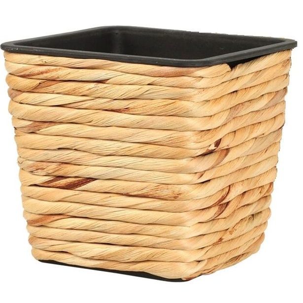 obal květ. čtverc.20x17cm, HC Collection, Mořská tráva/plast