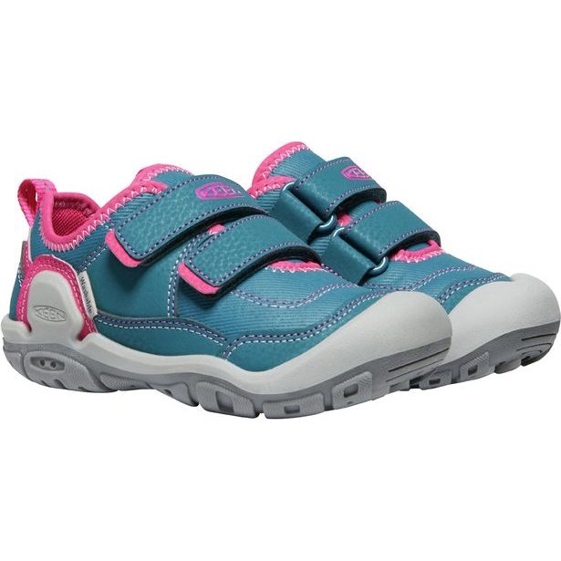 Dětské boty KEEN KNOTCH HOLLOW DS YOUTH blue coral/pink peacock