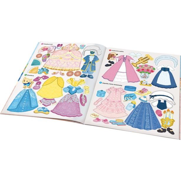 Šaty pro princeznú EMMU ─ Kniha samolepiek