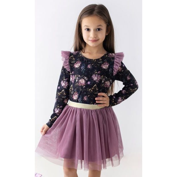 Dívčí TUTU sukýnka Lily Grey lila
