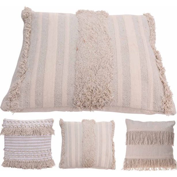 HOMESTYLING Polštář dekorační se střapci bavlna 45 x 45 cm DESIGN 1 KO-A35850010des1