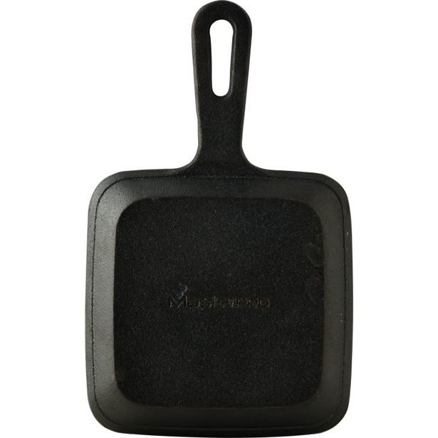 MASTERPRO Pánev litinová na gril COOK & SHARE 13,7x22,2x2,2 cm černá BGMP-3808-EM