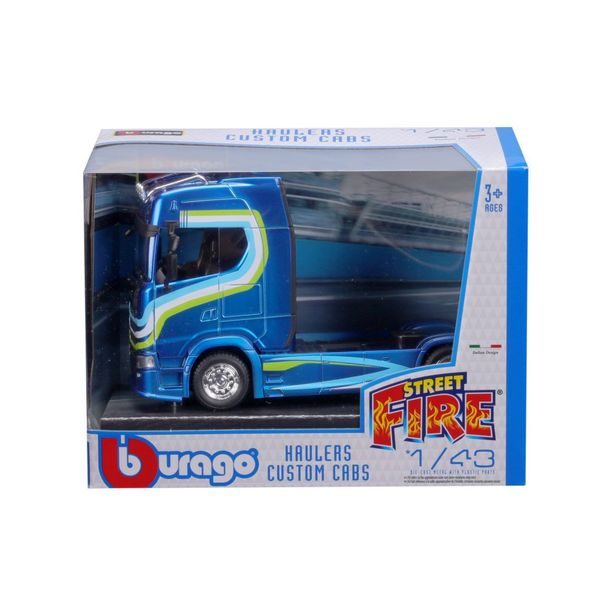 Bburago 1:43 Haulers Custom Cabs Scania 770S Blue