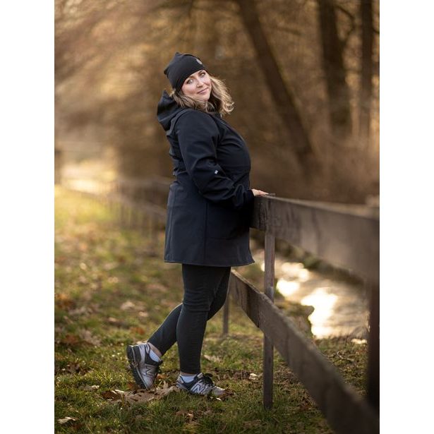 Unuo, Dámský softshellový kabát s fleecem Street, Černá