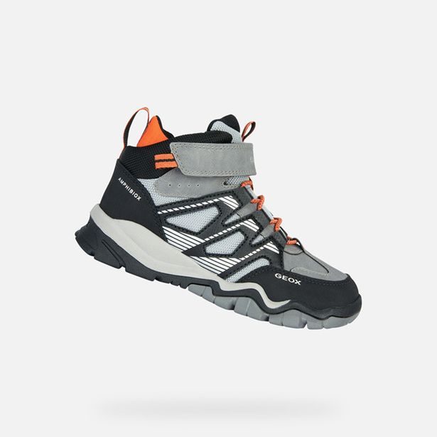 Šedé chlapecké tenisky Geox Montrack B ABX