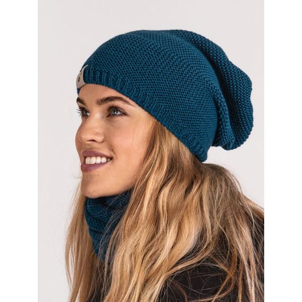 Unuo, Dámská čepice pletená Warm, Kobaltová