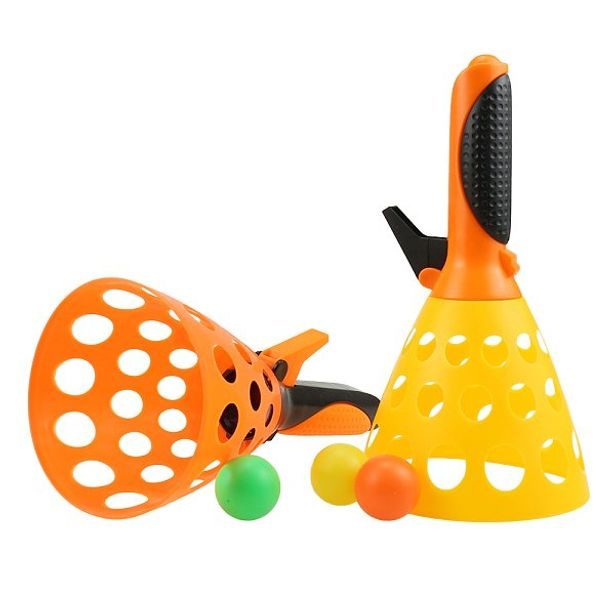 Plastica Venkovní hry - Vystřelovací míčky v síťce, 2 ks
