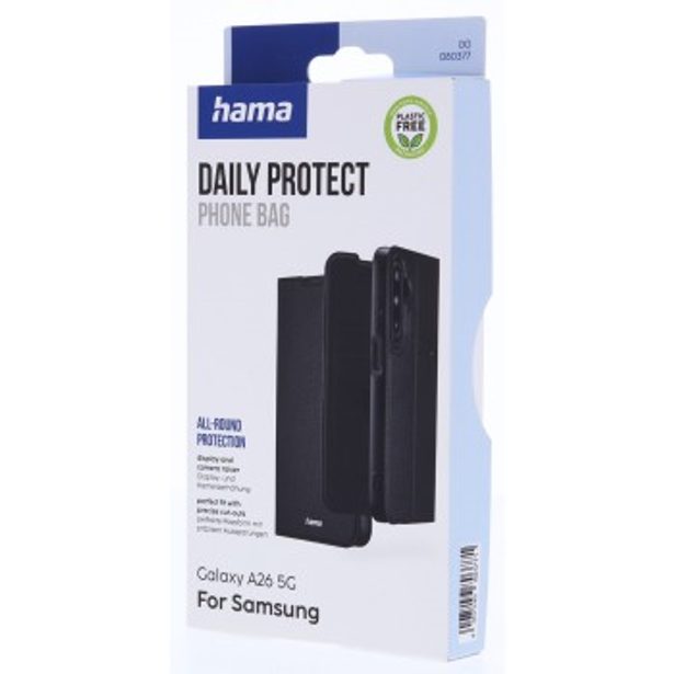 Hama Daily Protect, pouzdro-knížka pro Samsung Galaxy A26 5G, funkce stojanu, černé