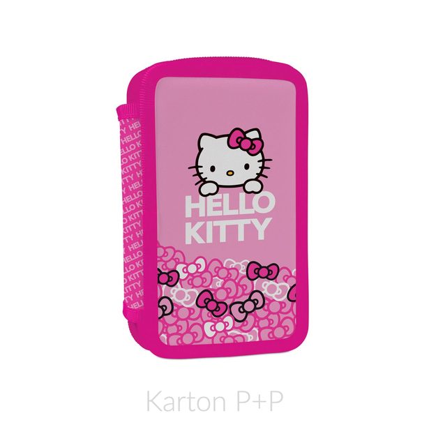 Penál 2 p. naplněný Hello Kitty KIDS 3-501A