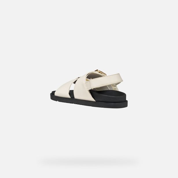 Smetanové dívčí sandály Geox Sandal Foammentera