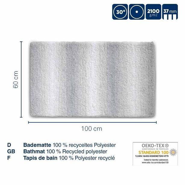 KELA Koupelnová předložka Ombre 100x60 cm polyester starorůžová KL-23566