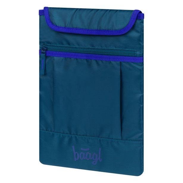 BAAGL SET 5 Core Logo modrý: batoh, penál, sáček, ledvinka, obal na notebook GRS