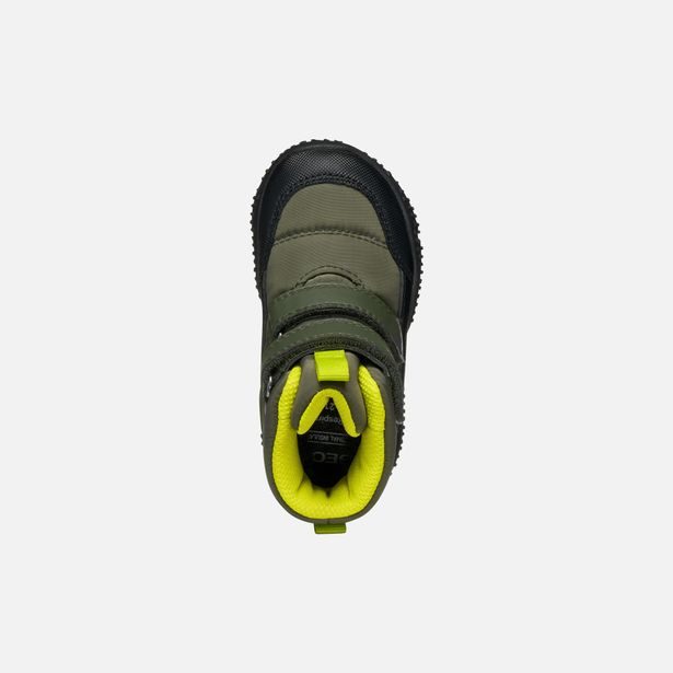 Khaki chlapecké boty pro první krůčky Geox Baltic Boy B ABX