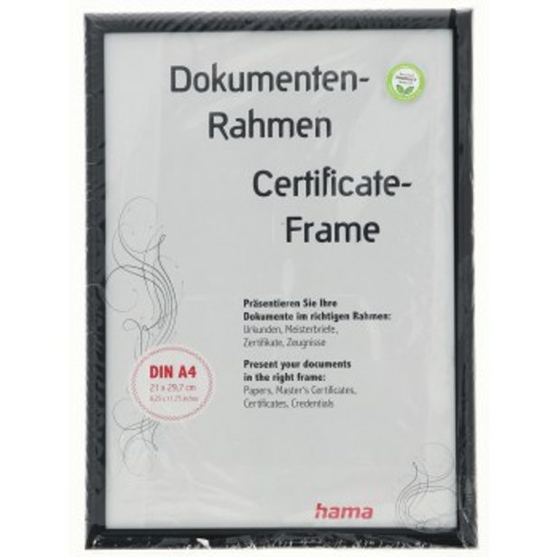 Hama rámeček plastový SWING, černá, 21x29,7 cm (formát A4)