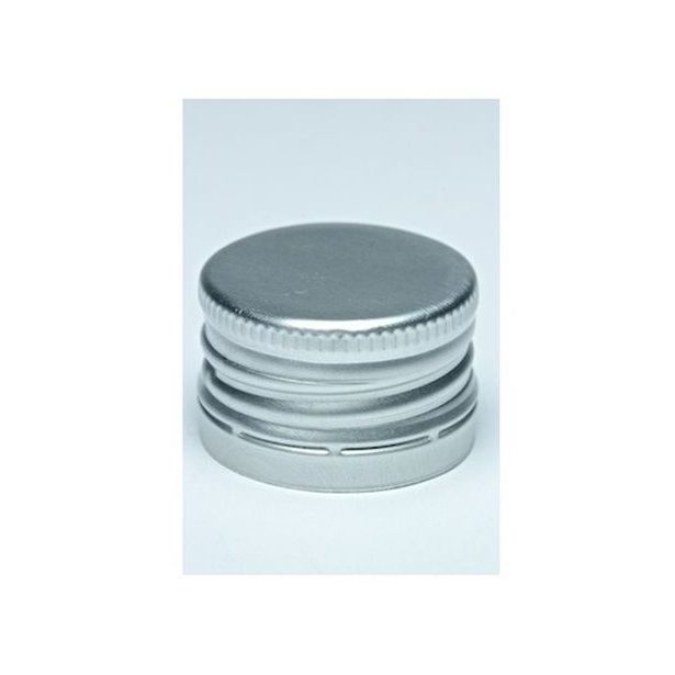 zátka lahví Al 28x18 SPIRIT-šroub., stříbrná (Al+plast uvnitř)