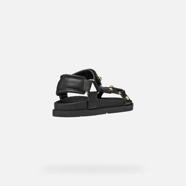 Černé dívčí sandály Geox Sandal Foammentera