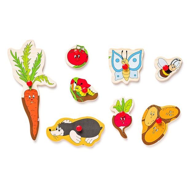 Disple. 12ks - Puzzle na doske "Detské motívy"