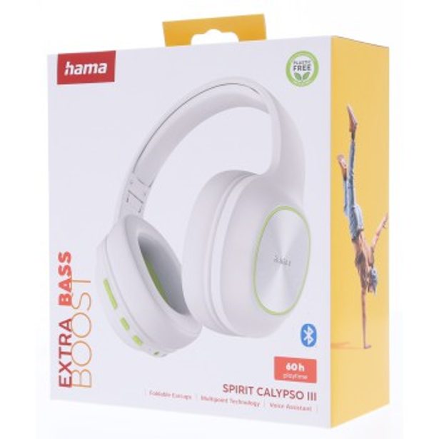 Hama Bluetooth sluchátka Spirit Calypso III, uzavřená, bílá
