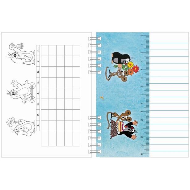 Zápisník A6 s kroužkovou vazbou - Krtek 4
