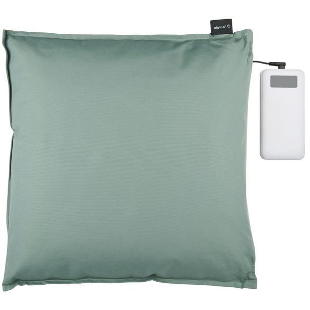 ALPINA Elektrický vyhřívaný polštář USB 40 x 40 x 14 cm světle zelená ED-244059