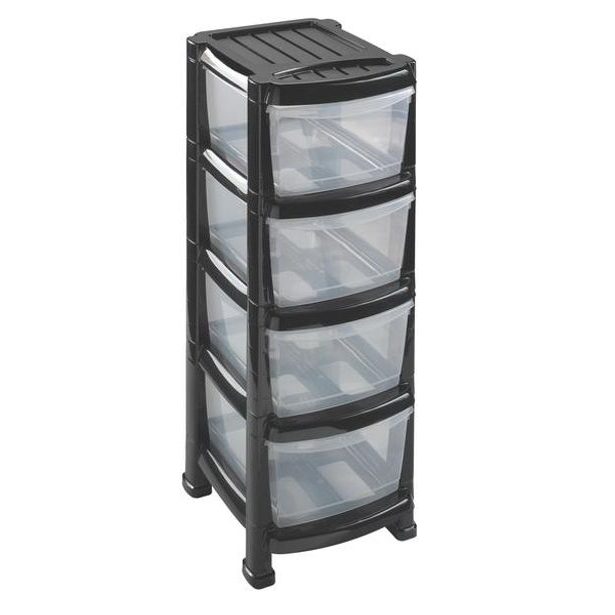 heidrun REGÁL SE ČTYŘMI ŠUPLÍKAMI 29X38X78CM, PLAST_hamashop