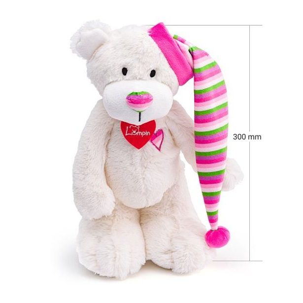 LUMPIN Medvídek bílý Theodor, 35cm