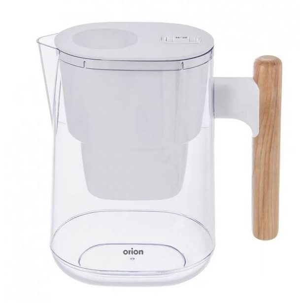 konvice 3,0l WHITELINE+filtr, bílá, 23x12,5x23,7cm, plast/dřevo