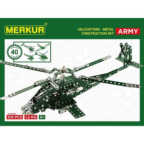 Merkur Helikopter Set, 515 dílů, 40 modelů