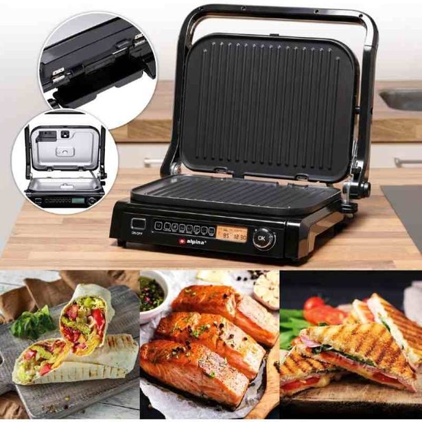 ALPINA Kontaktní gril s automatickými programy 2100W ED-247344
