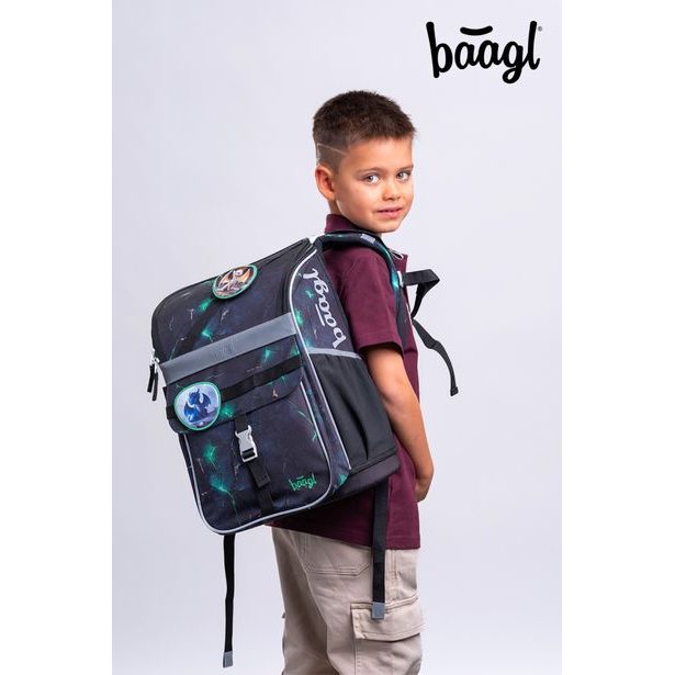 BAAGL SET 5 Zippy Draci: aktovka, penál, sáček, zástěra, peněženka