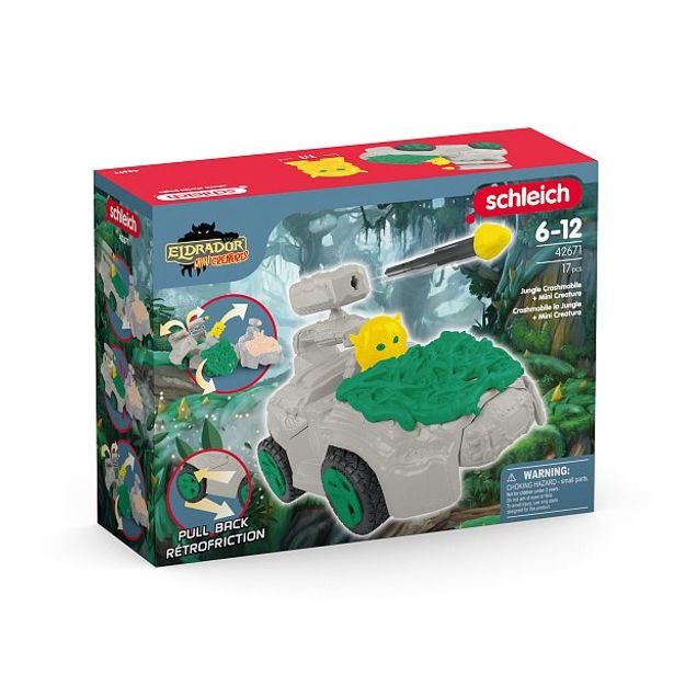 SCHLEICH CrashMobile z džungle s figurkou Mini Creature
