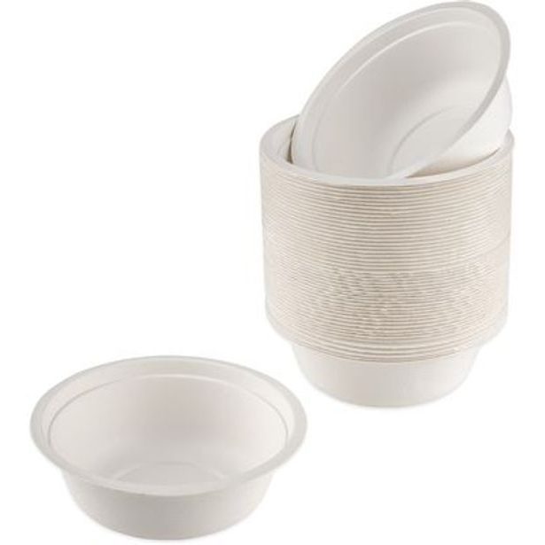 miska 500ml polévková, d155mm, 50ks, cukr.třtina