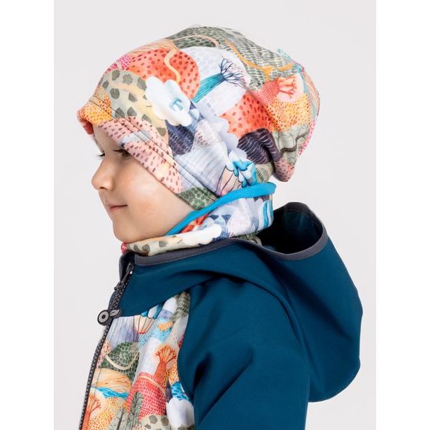 Unuo, Dětská čepice fleecová Homeless, Veselé kopečky