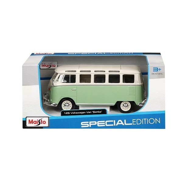 Maisto "Maisto - Volkswagen Van ""Samba"", zeleno/krémová, 1:25"